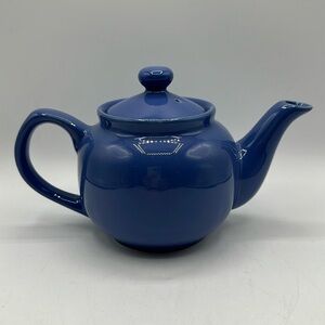 Old Amsterdam Porcelain Works blue teapot with lid